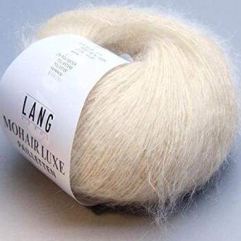 Lang Yarns Mohair Luxe Paillettes - Color: Offwhite