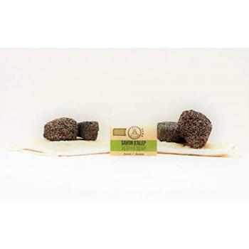 ALEPEO | Jabón de Alepo | Jabón con forma de jazmín | Con laurel y aceite de oliva para el cuerpo y el pelo | 100% vegetariano, hecho a mano, sin aceite de palma, sin plástico