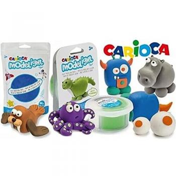 Carioca- Pasta MODELIGHT Arcilla y plastilina, Multicolor