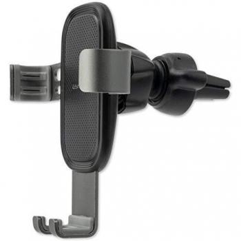 Soporte para Smartphone 4smarts GRABBER 2.0 para Ventilación, Universal, Rotación 360°, Compatible con Dispositivos de 62 a 90 mm, Gris/Negro