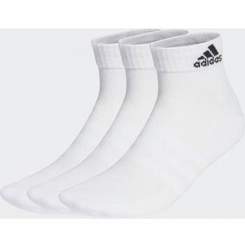 adidas Women's Crew Sportswear Ankle Sports Socks 3 Pack White Size 40-42