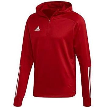 adidas CON20 TK Hood Sweatshirt, Hombre, Team Power Red/White, S