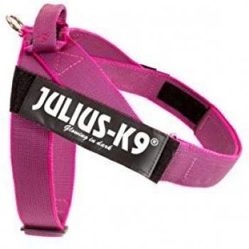 Julius-K9 Color & Gray Arnés de Correa de IDC, Tamaño: 1, Rosado-Gris