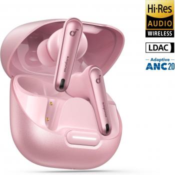 Soundcore Liberty 4 NC True-Wireless Noise Cancelling Earbuds Pastel Pink