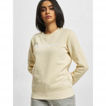 Sudadera Champion Crewneck Sweatshirt para mujer en color beige