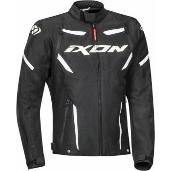 Ixon Striker Chaqueta textil impermeable para motocicleta Blanco/Negro Talla 50
