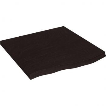 Estante de Pared de Madera de Roble Tratada 60x60x(2-4) cm Natural, Marrón Claro, Marrón Oscuro - Mueble de Almacenaje para Oficina, Estudio, Dormitorio -
