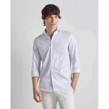 Easy Wear - Camisa de hombre estructura raya fina