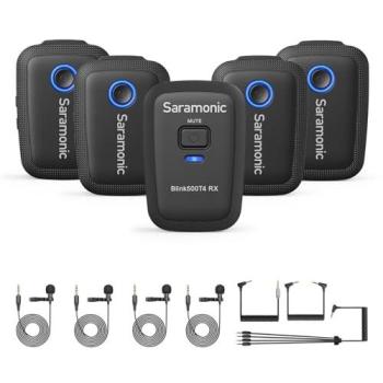 Saramonic Blink 500 T4 2.4GHz 4-Person Wireless Lavalier Microphone System