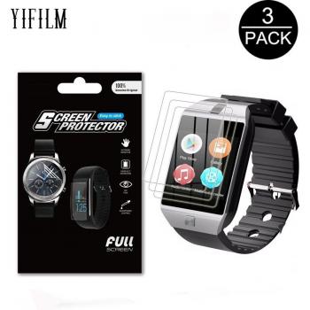 Protector de pantalla LCD para reloj inteligente QW09 KW10, 3 paquetes, 1.54 pulgadas, anti-arañazos y anti-burbujas, compatible con GPS y 4G