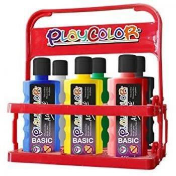 Playcolor Acrylic 250ml basket - Pintura Acrílica - 6 colores surtidos - 18161