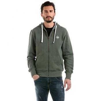 Hot Buttered Sudadera para hombre, modelo Hbsweat&Zip Militarygreen XL
