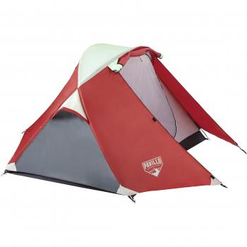 BESTWAY 68008 - Tienda de Campaña Calvino 220x140x130 cm 2 Personas Resistente al Agua y Retardante del Fuego Montaje con Varillas con Ventana Anti Insectos