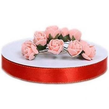 Cosanter Cinta Bordeado con Color Dorado para Decoración de Navidad, Boda y Fiesta 2CM * 100y