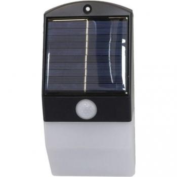 Aplique Solar LED con Sensor de Movimiento Negro 17,4 cm