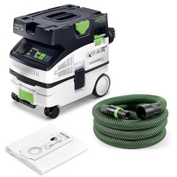 Aspirador industrial móvil Festool CLEANTEC CTL MINI I, 350 – 1200 W, 3700 l/min