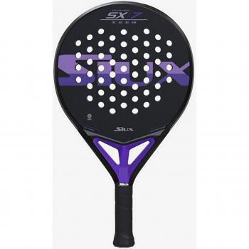 Siux Sx7 Air - Pala de pádel con núcleo de goma EVA, forma lágrima, balance medio, superficie de fibra de vidrio, diseño ligero y manejable, ideal para jugadores intermedios y avanzados