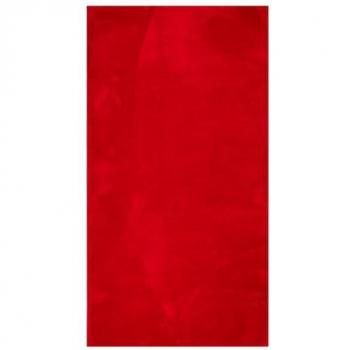 Alfombra de pelo corto suave lavable HUARTE 80x150 cm color rojo
