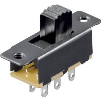 Interruptor Deslizante ON-OFF SPDT 6 Pines 1P2T Negro - Máx. Carga 0,1 A 150V
