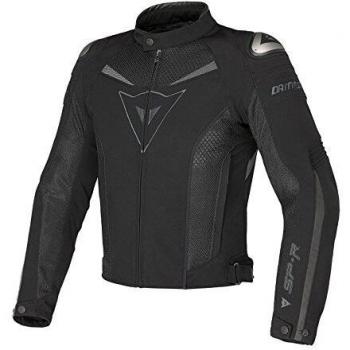 Dainese 1735143_P65 Chaqueta Moto, Negro/Negro/Dark-Gull-Gray, 46 EU