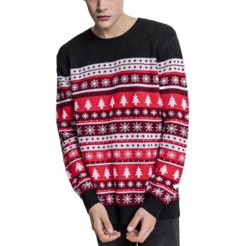 Urban Classics Snowflakes Christmas Crewneck, Suéter para Hombre