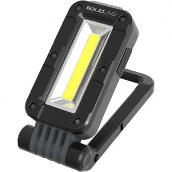 Linterna Proyector Recargable LED Lenser Solidline SAL1R - 450 lúmenes, batería recargable, mini foco giratorio