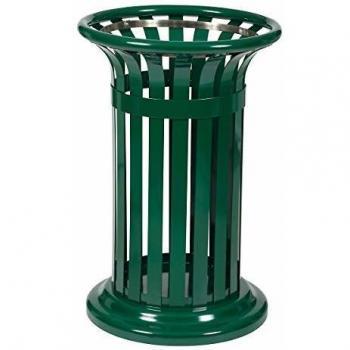 Papelera Exterior Tulipán 60 L Metal Verde