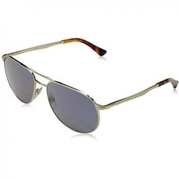 Ray-Ban Men's 0PO2455S Sunglasses, Gold, 60