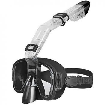 Unigear Máscara de Snorkel, Gafas de Snorkel con Tapa Seca y Plegable Antivaho con Soporte para Cámara para Buceo Libre y Natación, Equipo de Snorkel Profesional para Hombres, Mujeres y Niños