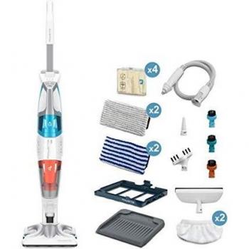 Rowenta Clean & Steam 3 en 1 - Aspiradora sin Cable con función de limpieza a vapor y accesorios versátiles