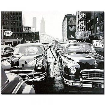 Vendeur de Pepsi à Manhattan - Lienzo de Alain Bert borde, tamaño 100 cm x 80 cm, impresión digital sobre lienzo impreso, giclée, Bastidor, pared imagen, Wohnen y imágenes, New York, Manhattan, brillantes Escena bastidor de colgar directamente
