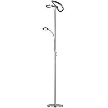 Piantana LED moderna de acero con brazo de lectura regulable - MODERNO II