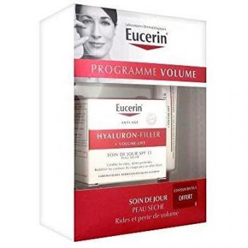 Eucerin hyaluron-filler + volume-lift cuidado de día SPF 15 Piel Seca 50 ml + hyaluron-filler incluye volume-lift cuidado Contour des yeux SPF 15 15 ml