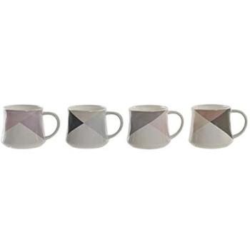 Taza de Gres Multicolor 385 ml - Apta para Lavavajillas y Microondas - Ideal para Café y Té - Resistente y Duradera