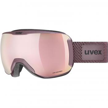 Uvex Máscara Esquí Downhill 2100 CV Planet - Gafas de esquí unisex para adultos, con contraste reforzado, sostenible, color rosa mate/verde rosa/rosa, talla única