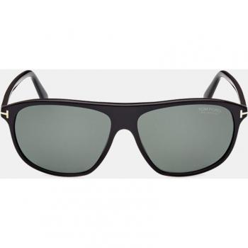 Tom Ford Classic Black Square Sunglasses, Unisex, Black, Size: ONE SIZE