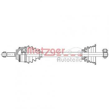 Eje de transmisión delantero izquierdo Metzger para Renault Clio y Thalia 7210025