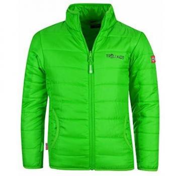 Trollkids Chaqueta Polifibra para Niños Trondheim, Color Verde víbora Talla 4 años