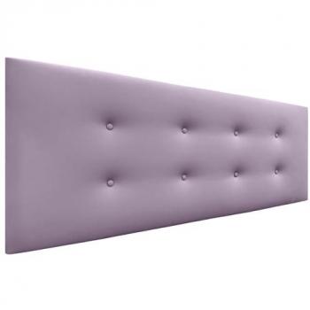 Cabecero Tapizado de Polipiel Lila Aqualine con 2 Hileras de Botones - 145x50cm (Camas 120/135/140)