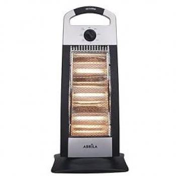 Estufa Eléctrica Oscilante 1200W Negra y Plata