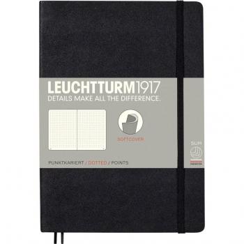 Libreta Leuchtturm A5 Tapa Blanda Puntos Negro