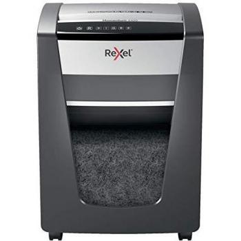 Rexel Momentum X420 2104578 - Destructora de papel de corte en confeti, destruye 20 hojas simultáneamente, papelera 30 l, negro