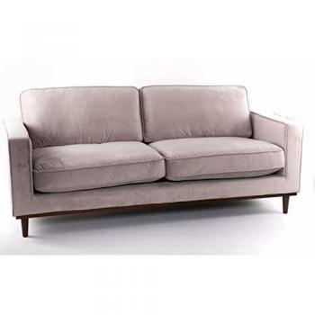 Sofá Topo Velvet Clásico 215 x 86 x 95