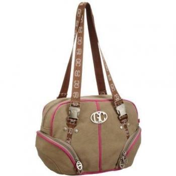 Poodlebags GERMAN COUTURE - Bauhaus chic - Kahla - pink - Bolso de hombro de material sintético mujer, color rosa, talla 35x22x15 cm
