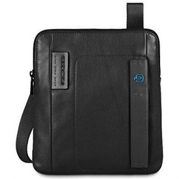 Piquadro - Bolso al Hombro para Hombre, Negro