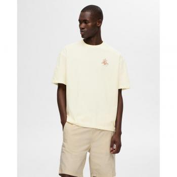 Camiseta Selected Corby blanco roto manga corta para hombre