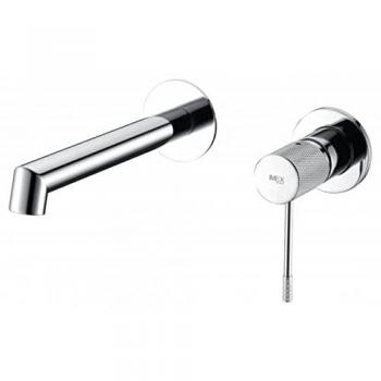 Grifo de lavabo empotrado monomando con sistema de montaje en pared, grifería empotrada disponible en diferentes colores - MICE Collection
