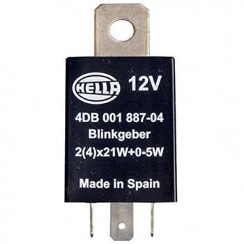 HELLA 4DB 001 887-041 Relé de intermitencia - 12V - 4polos - montaje exterior - electrónico - con soporte