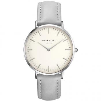 Reloj de Mujer Rosefield Bowery 38mm Plata Blanco y Gris BWGS-B10