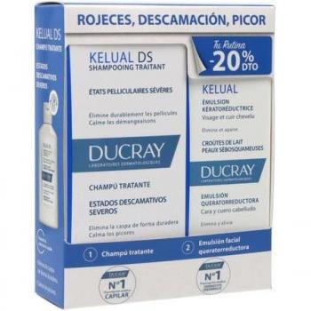 Ducray Kelual DS Champú Tratante 100ml + Emulsión Facial Queratorreductora 50ml Pack